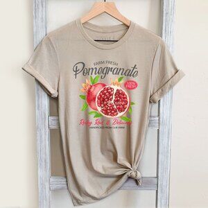 Pomegranate Shirt, Fruit Shirt, Farmers Market Shirt, Summer Shirt